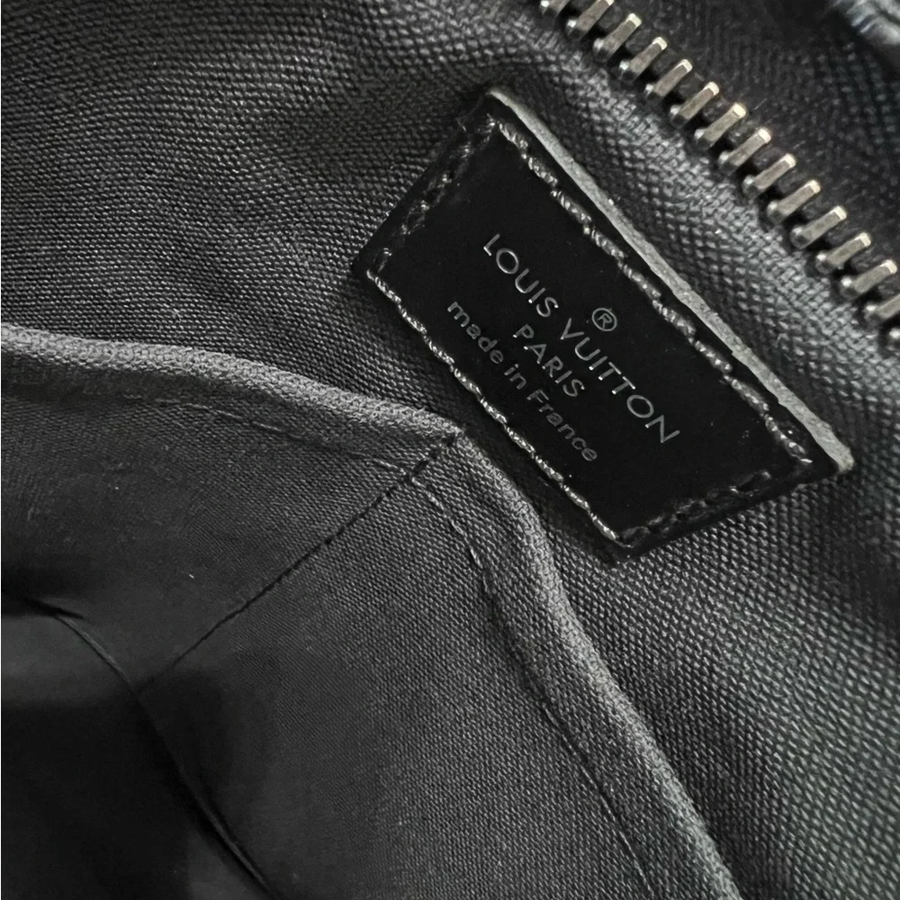 Louis Vuitton Damier Graphite Slim Crossbody Bag in Black
